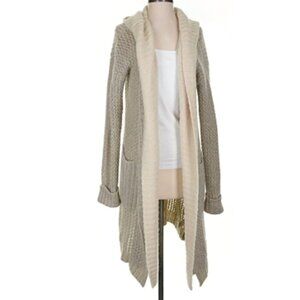 Anthropologie Sleeping on Snow open front cardigan coat, Size M